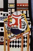 The still life having water bottle Fernard Leger